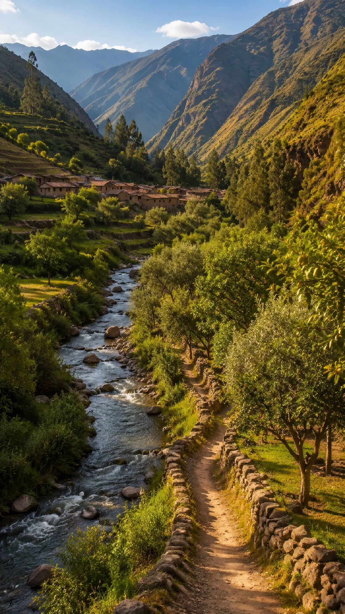 Vista de Vallecito de los Olivos, Matucana (Huarochirí)